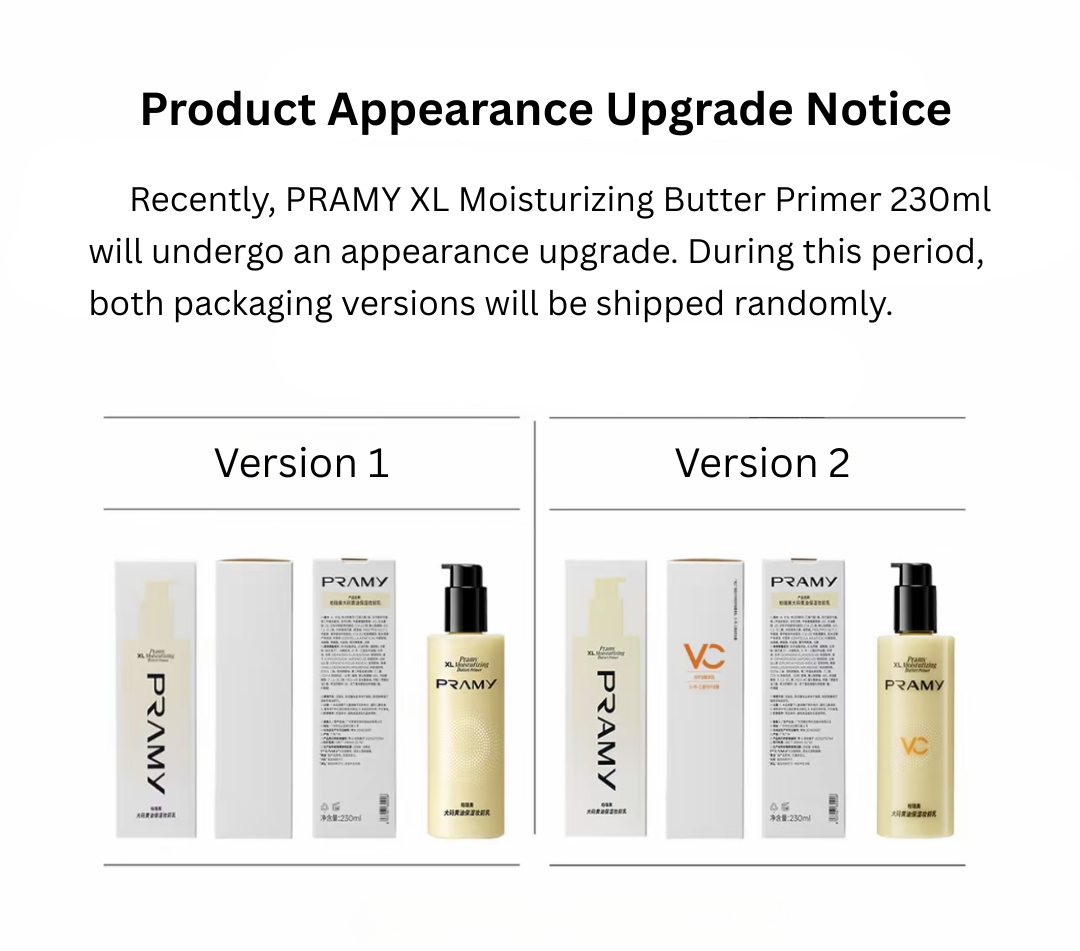 Tiktok/Douyin Hot Pramy XL Moisturizing Butter Primer 230ml【Tiktok抖音爆款】 柏瑞美大码黄油保湿妆前乳