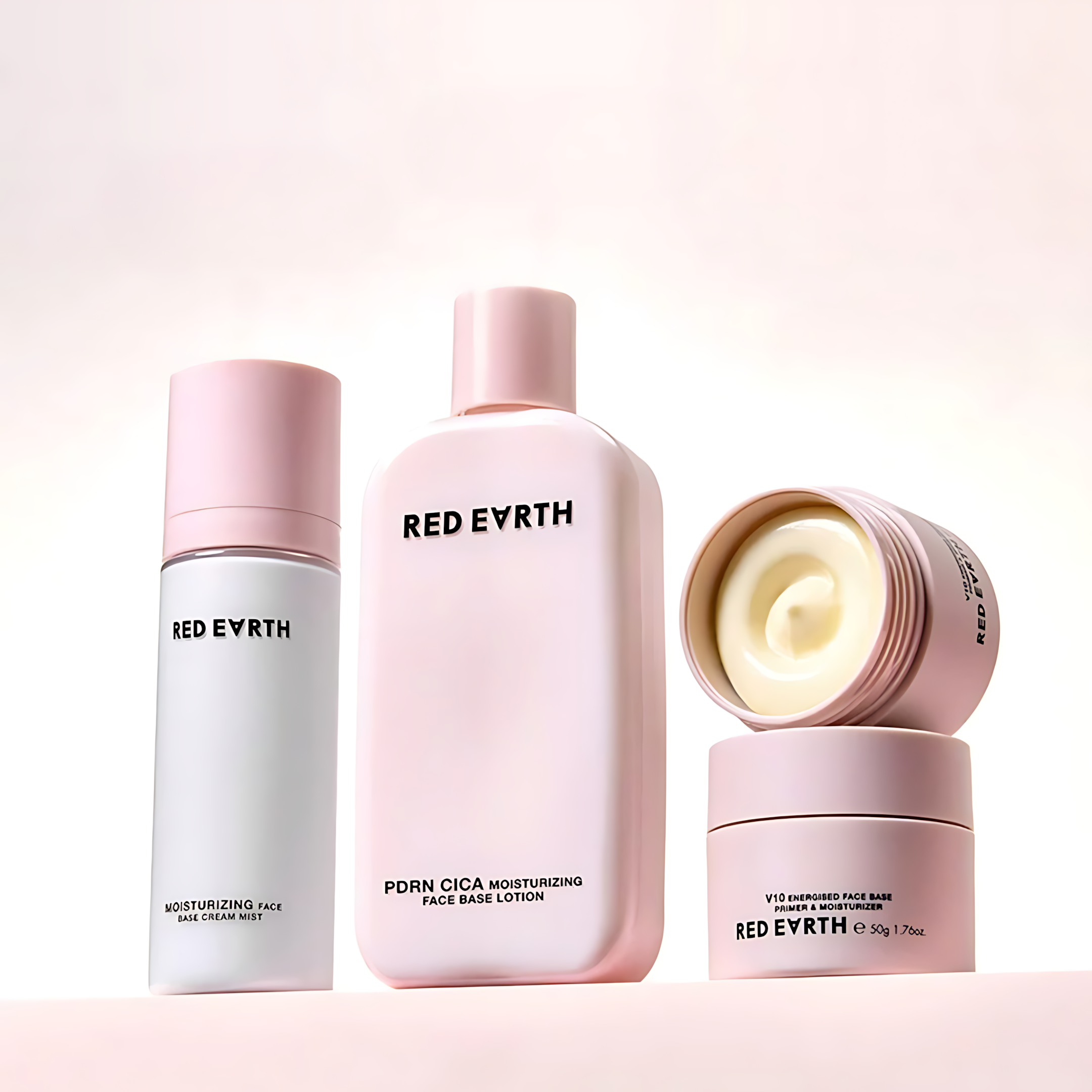 Tiktok/Douyin Hot RED EARTH PDRN CICA Moisturizing Face Base Lotion 80ml/220ml【Tiktok抖音爆款】红地球舒缓水光贴贴乳液