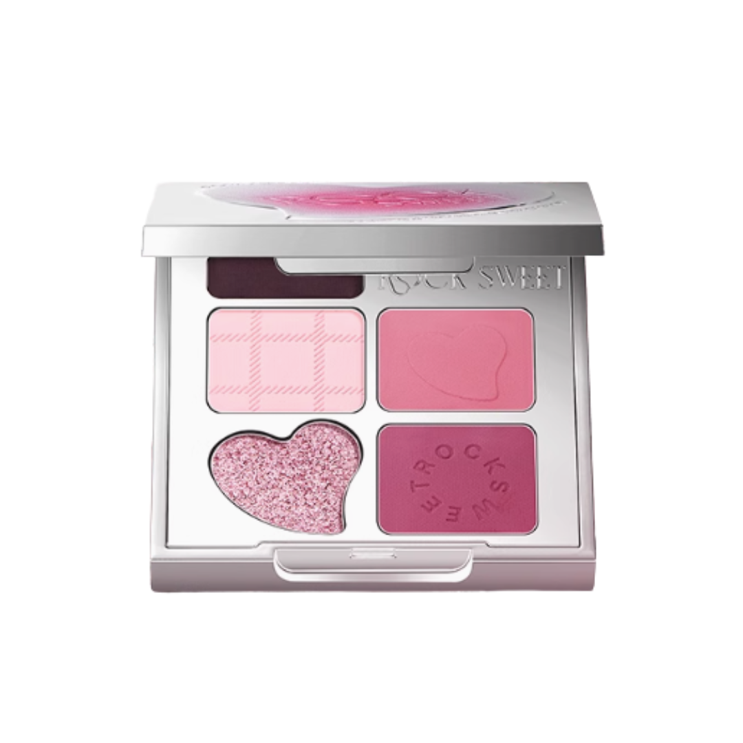 ROCK SWEET Rhythm Rhapsody Five-Color Eyeshadow Palette 5g/4.5g 摇滚甜心节奏狂想五色眼眉盘
