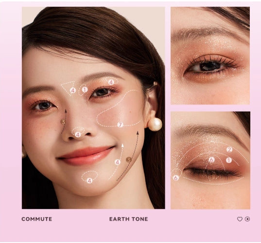 ROCK SWEET Sensory Travelogue Seven-Color Noodles Brown Plate 11g 摇滚甜心感官游记七色面棕盘