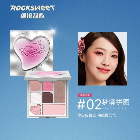 ROCK SWEET Sensory Travelogue Seven-Color Noodles Brown Plate 11g 摇滚甜心感官游记七色面棕盘