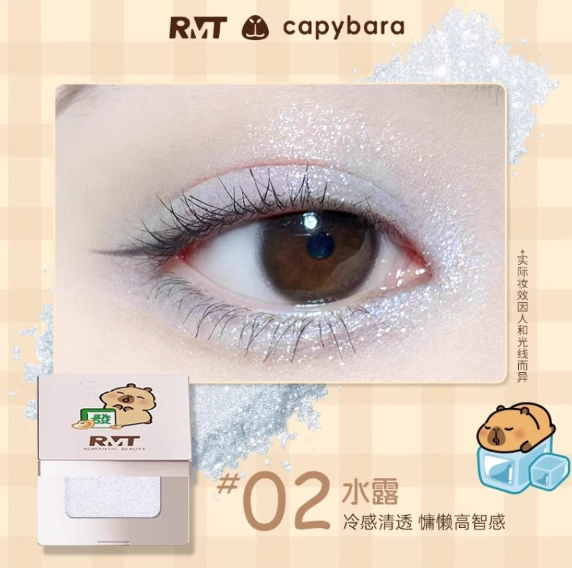 ROMANTIC BEAUTY × Capybara Squeeze Multi-Use Powder 1.7g 罗小曼×卡皮巴拉小黄豚联名款捏捏多用粉