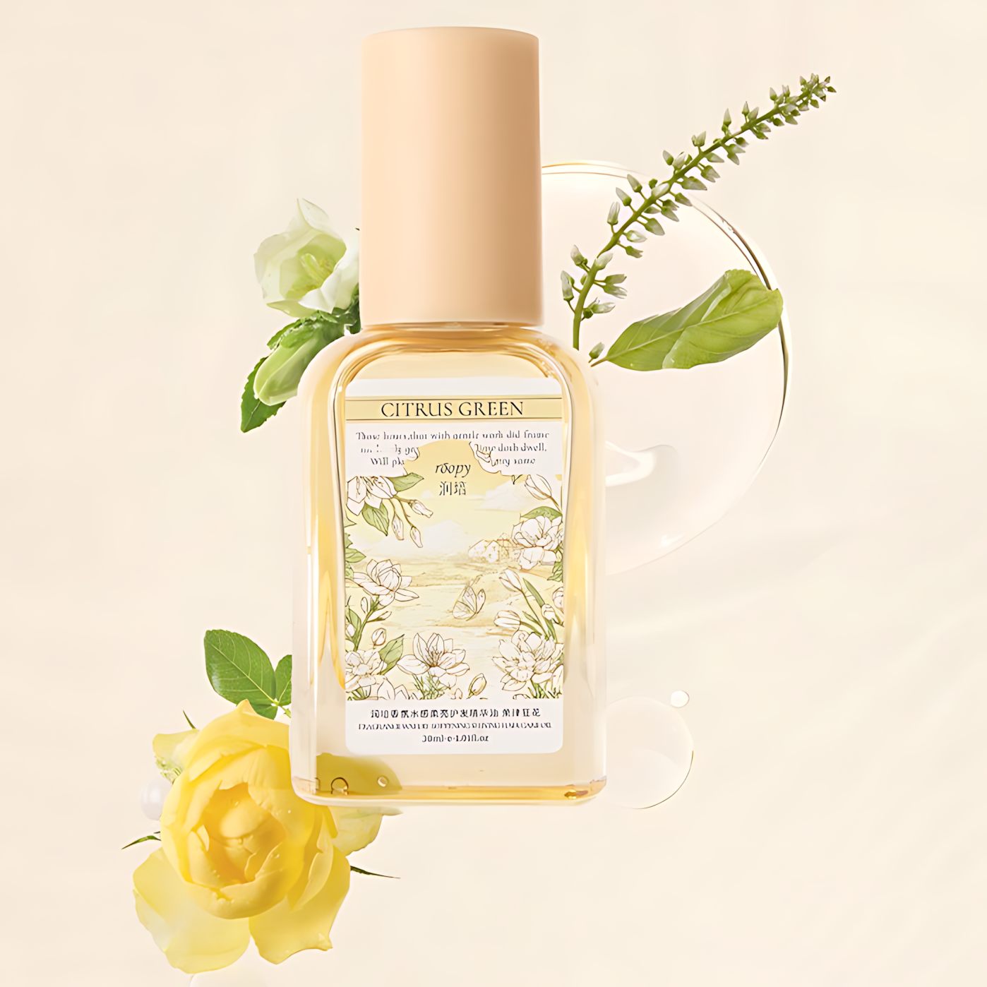 ROOPY Fragrance Watery Softening Shining Hair Care Oil 30ml 润培香氛水感柔亮护发精华油
