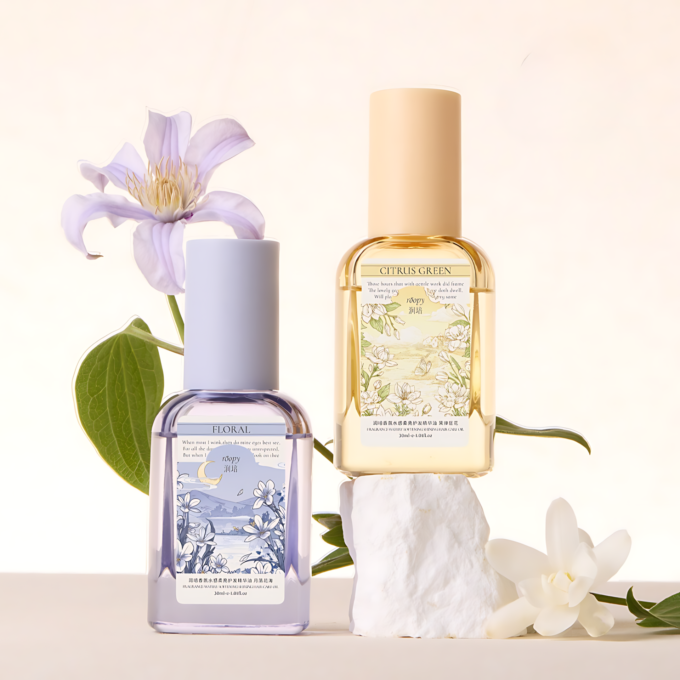 ROOPY Fragrance Watery Softening Shining Hair Care Oil 30ml 润培香氛水感柔亮护发精华油