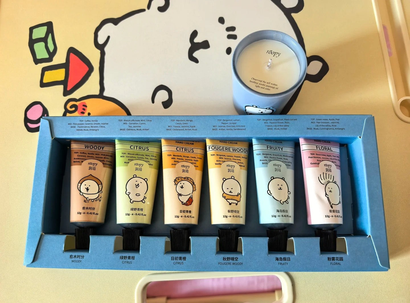 ROOPY × Joke Bear And Friends Series Hand Cream Set 12g×6pcs 润培×自嘲熊和朋友们系列护手霜套盒