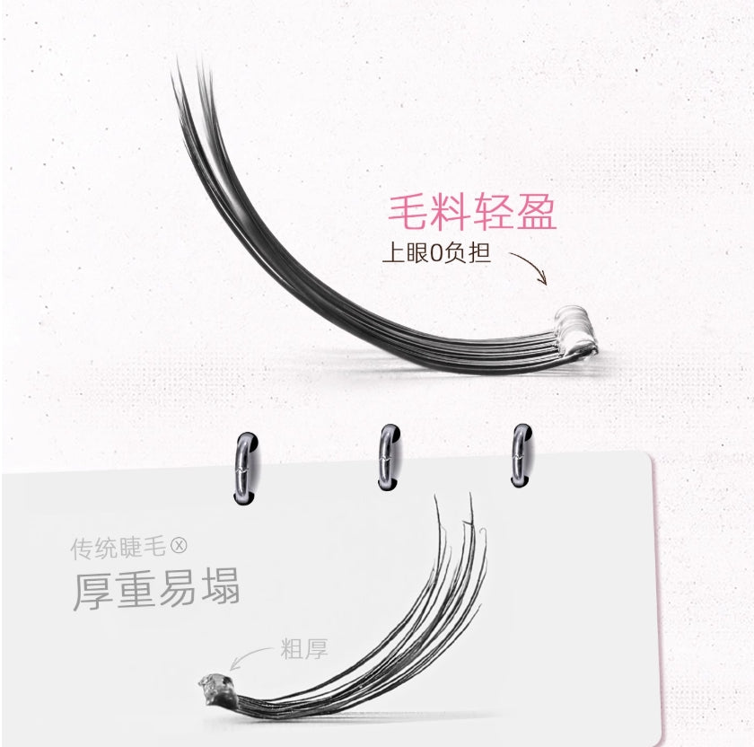 RULIS Peel-Off Series False Eyelashes 儒琳诗撕拉片系列假睫毛