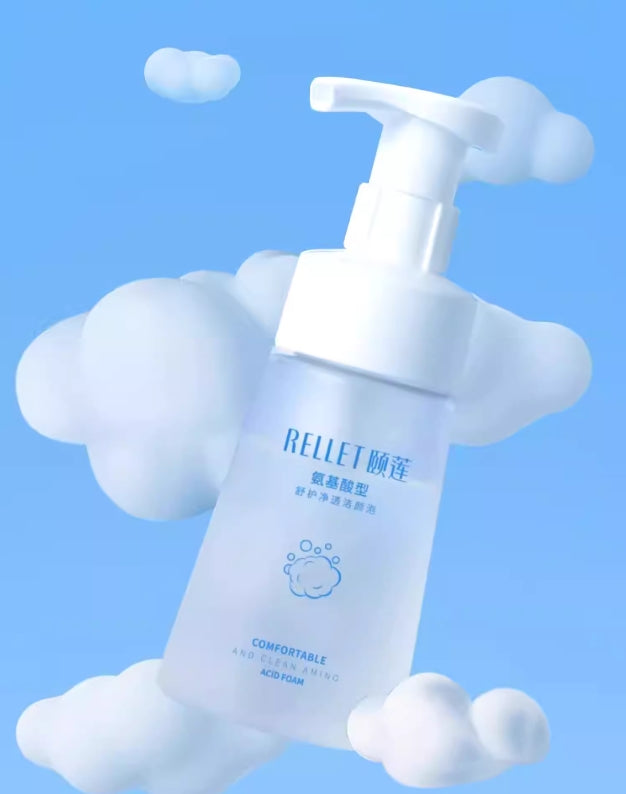 Rellet Amino Acid Soothing Cleansing Foam 150ml 颐莲氨基酸舒护净透洁颜泡