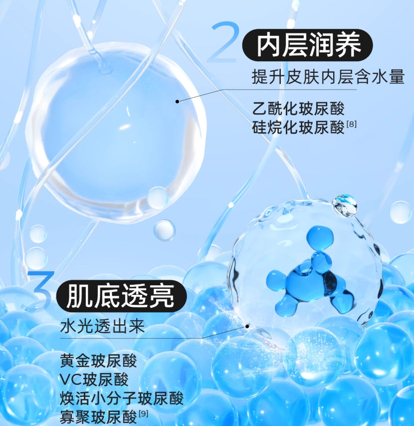 Rellet Hyaluronic Acid Hydrating Skin Repair Mask 28g*10pcs 颐莲玻尿酸水光肌修护面膜