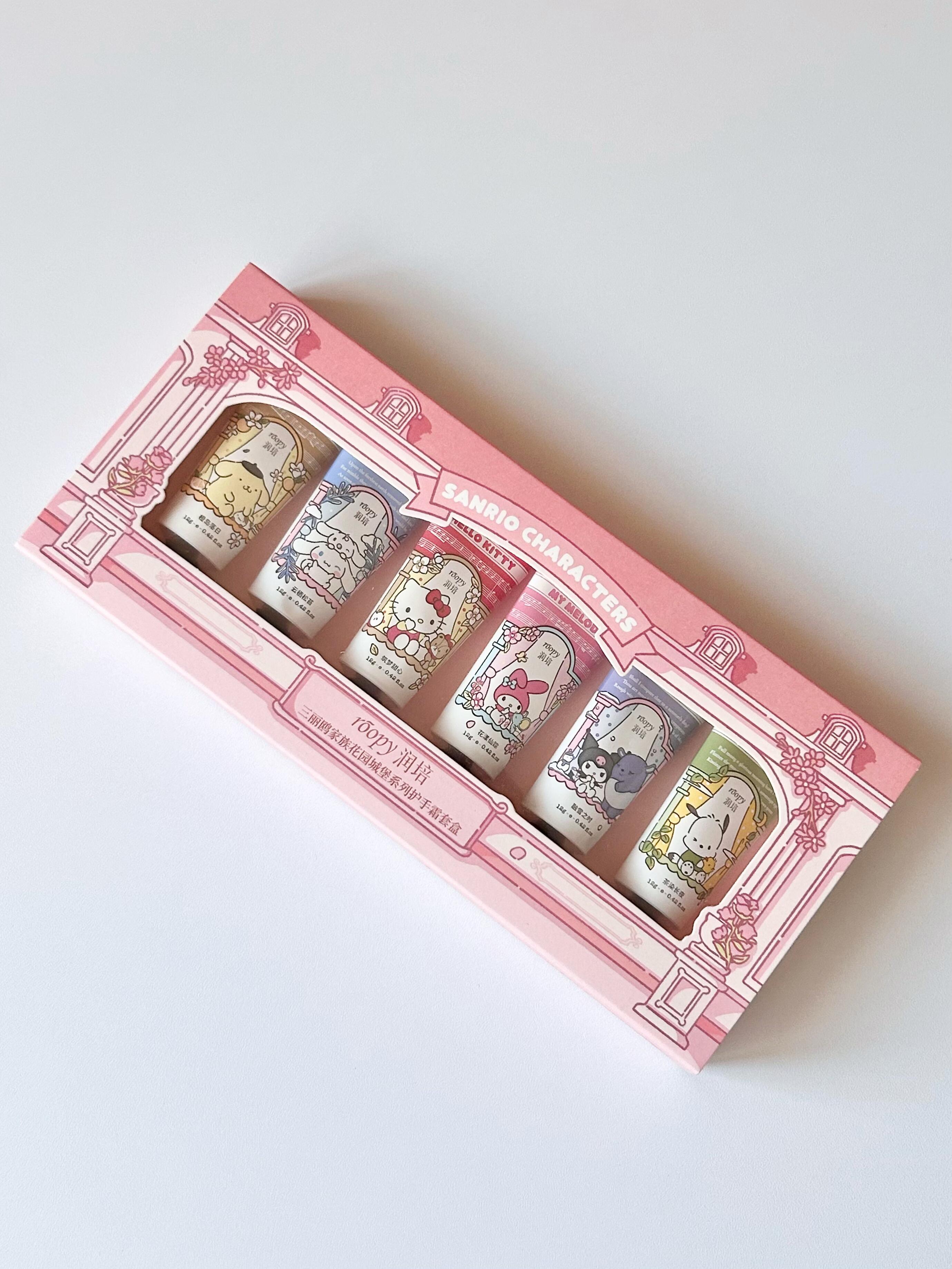 Roopy x Sanrio Sanrio Family Garden Castle Series Hand Cream Set 12g*6pcs/box 润培三丽鸥家族花园城堡系列护手霜套盒