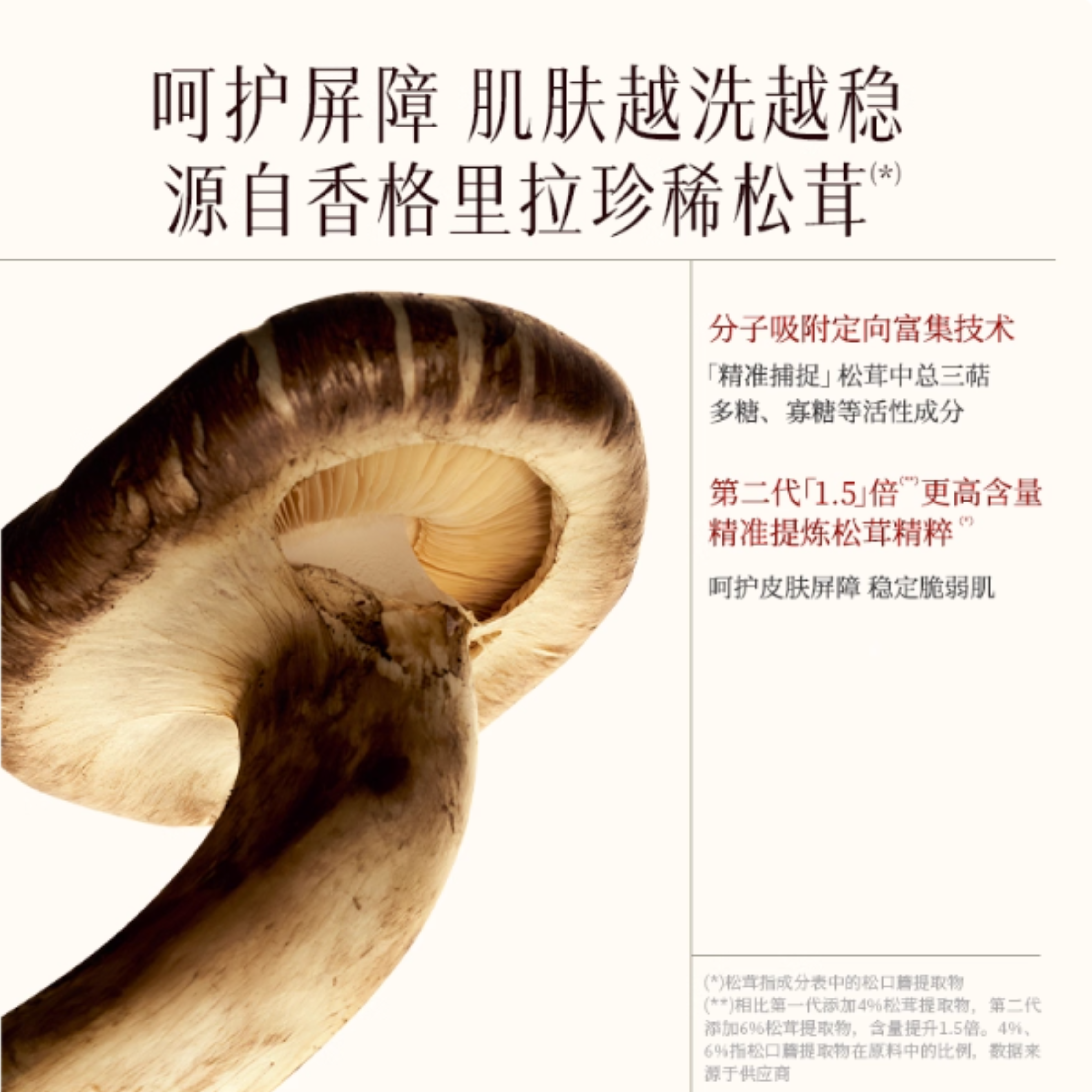 SHE LOG Matsutake Mushroom Amino Acid Cleansing Mousse 150ml 稀物集松茸菌菇氨基酸洁面慕斯