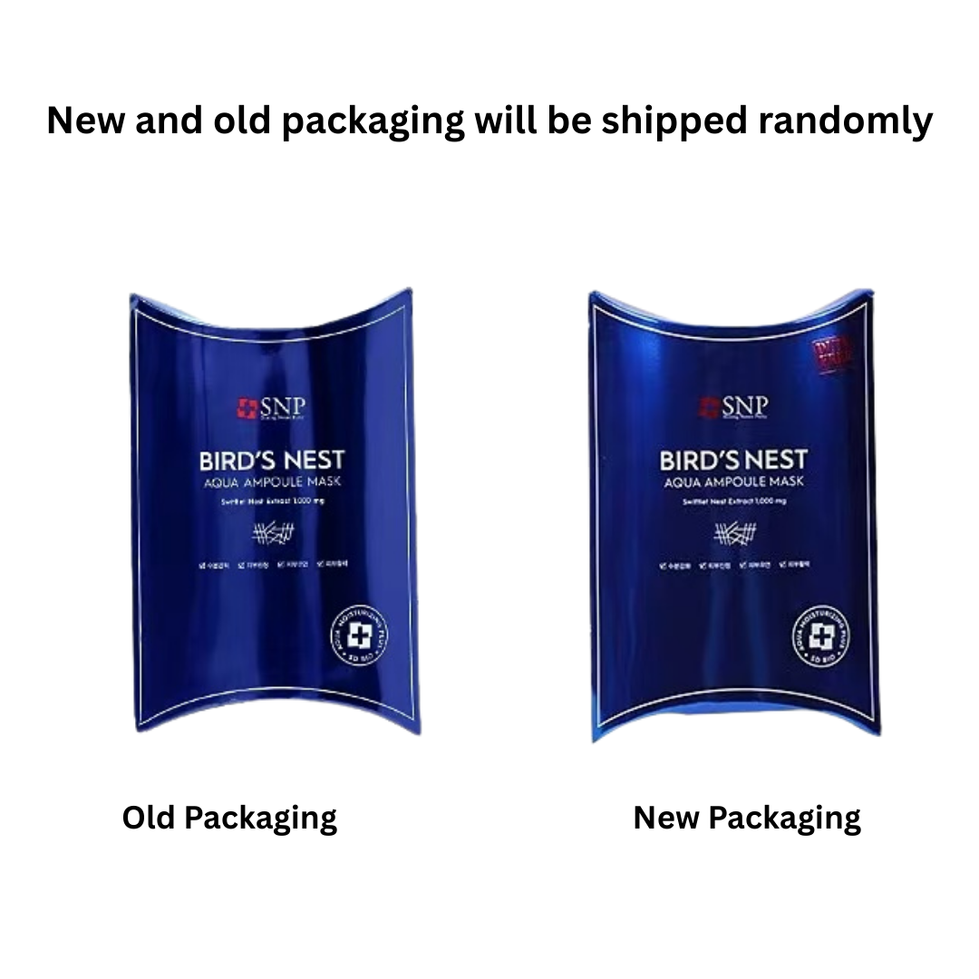 SNP Bird's Nest Aqua Ampoule Mask 25ml*10Pcs SNP海洋燕窝水库面膜