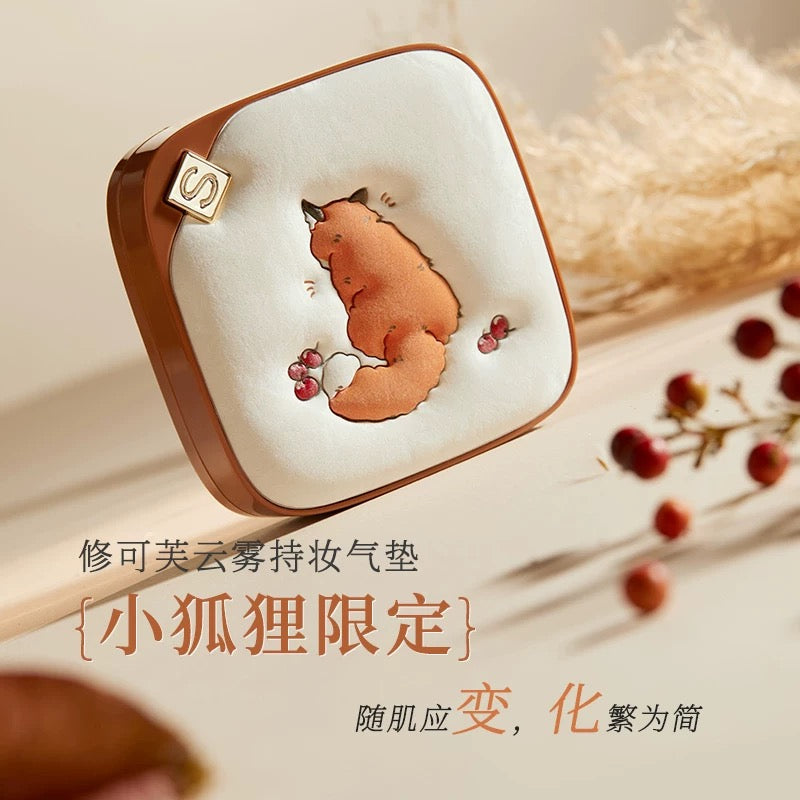 SOCORSKIN Little Fox Limited Edition Cloud Mist Longwear Cushion Foundation Cream 12g 修可芙小狐狸限定云雾持妆气垫粉底霜