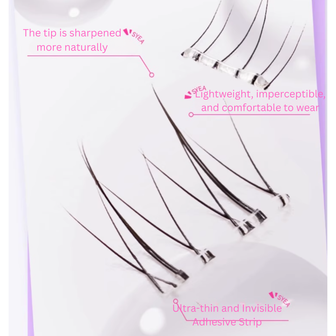 Syea Glue-Free Natural Lower Eyelashes 8 rows/box 苏野免胶自然下睫毛