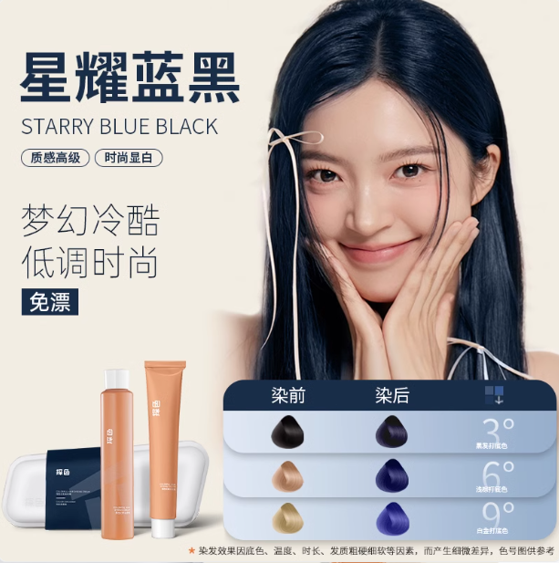 Tiktok/Douyin Hot TOCU Colorful Hair Dye Cream 60ml+60ml/Box【Tiktok抖音爆款】探色幻彩染发膏