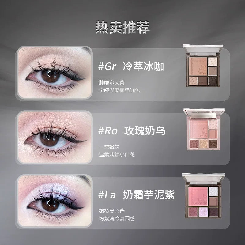 Tiktok/Douyin Hot CZEL Soft Gradient Multi Functional Eyeshadow Palette 6.5g【Tiktok抖音爆款】绔姿柔色渐变多功能眼影盘