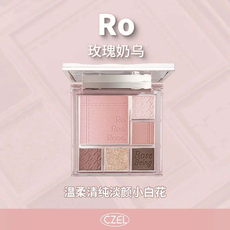 Tiktok/Douyin Hot CZEL Soft Gradient Multi Functional Eyeshadow Palette 6.5g【Tiktok抖音爆款】绔姿柔色渐变多功能眼影盘