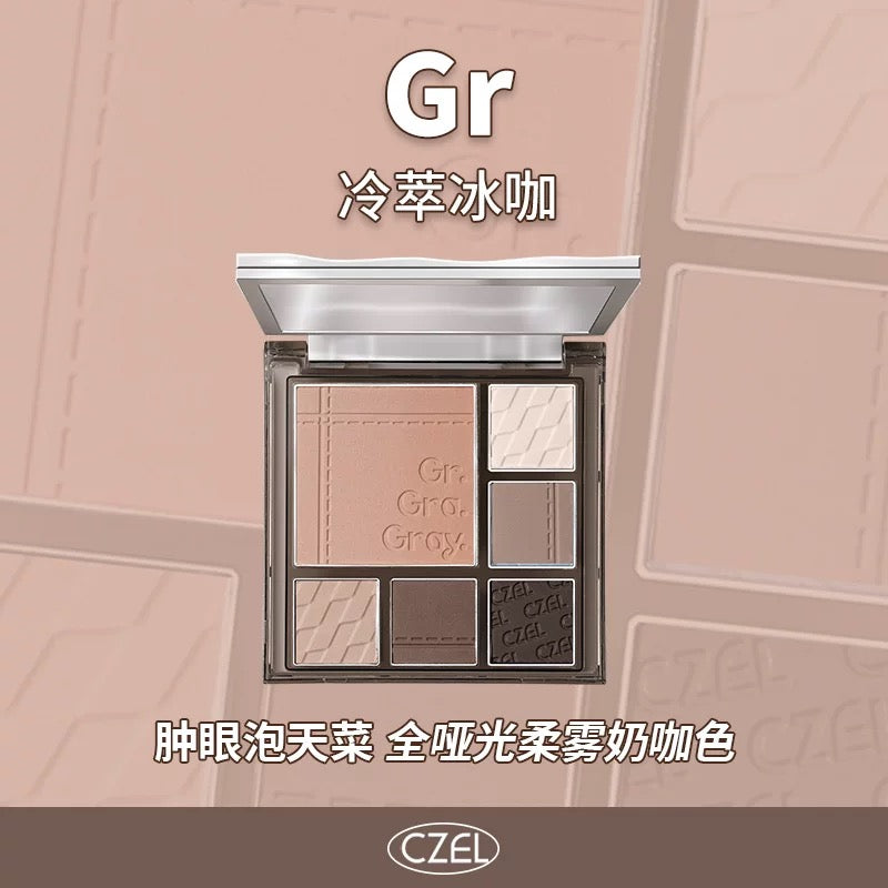 Tiktok/Douyin Hot CZEL Soft Gradient Multi Functional Eyeshadow Palette 6.5g【Tiktok抖音爆款】绔姿柔色渐变多功能眼影盘