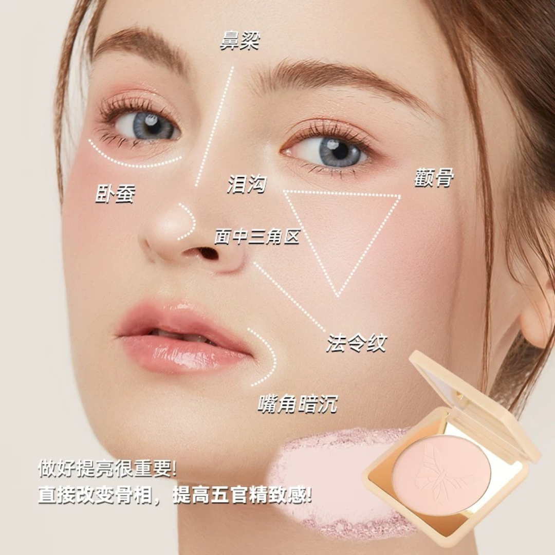 Tiktok/Douyin Hot ChIc Flower Radiant Highlighter Powder 5.5g【Tiktok抖音爆款】花兮令焕采高光粉饼