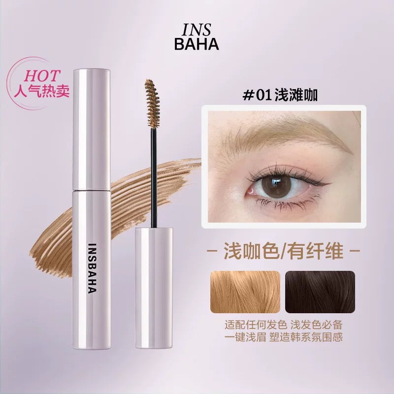 Tiktok/Douyin Hot INSBAHA Soft Mist Wave Brow Tint 4.5g【Tiktok抖音爆款】原色波塔柔雾波浪染眉膏