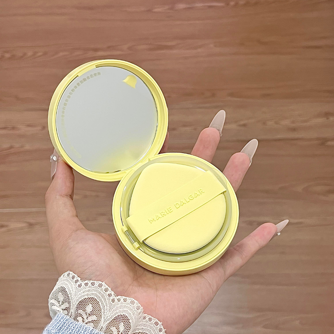 Tiktok/Douyin Hot MARIE DALGAR Summer Float Limited Edition Seed Essence Skin Locking Cushion 2.0 15g【Tiktok抖音爆款】玛丽黛佳浮夏限定种籽贴肤锁妆气垫2.0