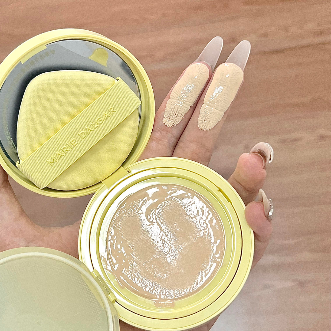 Tiktok/Douyin Hot MARIE DALGAR Summer Float Limited Edition Seed Essence Skin Locking Cushion 2.0 15g【Tiktok抖音爆款】玛丽黛佳浮夏限定种籽贴肤锁妆气垫2.0