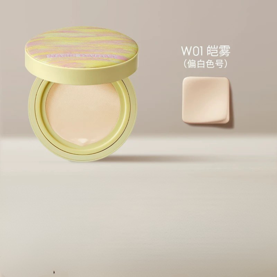 Tiktok/Douyin Hot MARIE DALGAR Summer Float Limited Edition Seed Essence Skin Locking Cushion 2.0 15g【Tiktok抖音爆款】玛丽黛佳浮夏限定种籽贴肤锁妆气垫2.0
