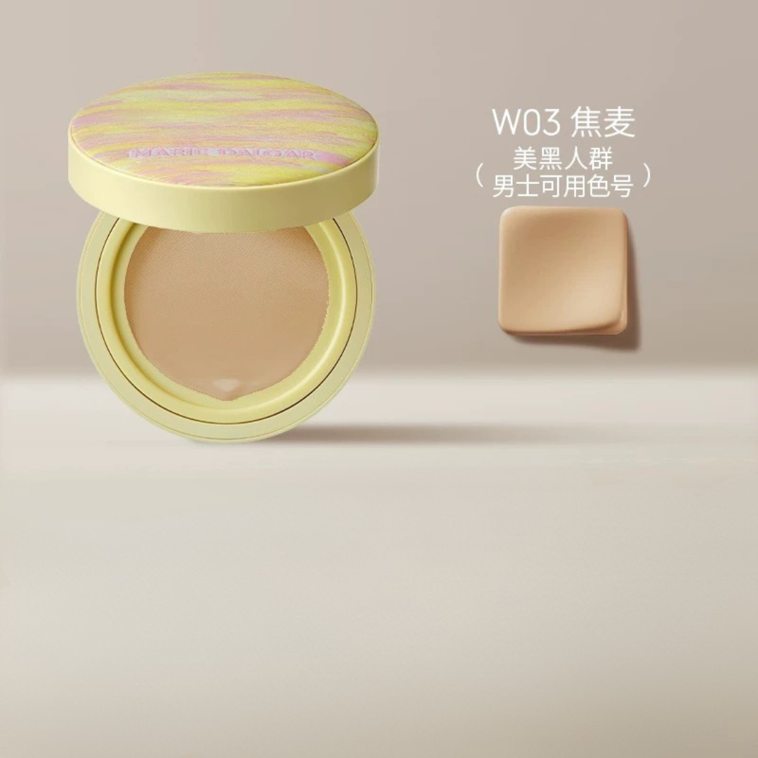 Tiktok/Douyin Hot MARIE DALGAR Summer Float Limited Edition Seed Essence Skin Locking Cushion 2.0 15g【Tiktok抖音爆款】玛丽黛佳浮夏限定种籽贴肤锁妆气垫2.0