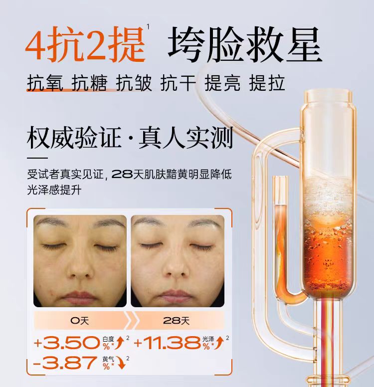 Tiktok/Douyin Hot NACO Astaxanthin Elastic And Moisturizing Essence 1.2ml*30pcs/box【Tiktok抖音爆款】NACO虾青素双抗弹润次抛精华