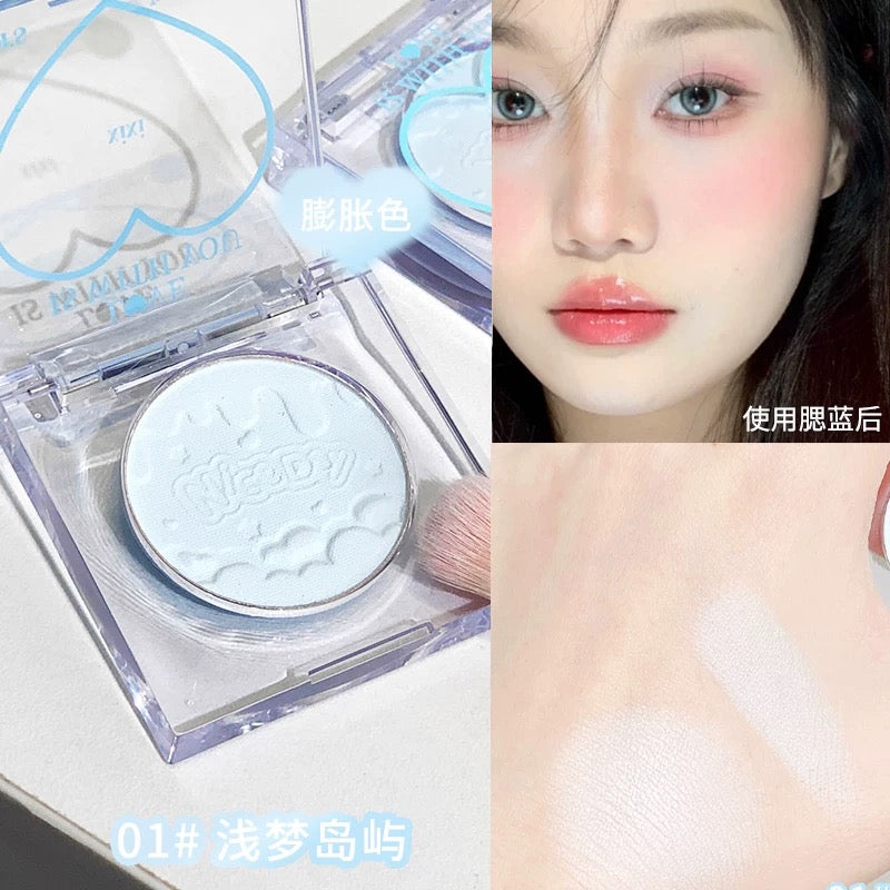 Tiktok/Douyin Hot xixi Chacha Peach Heart Single Blush 1.5g【Tiktok抖音爆款】xixi茶茶桃心单色腮红