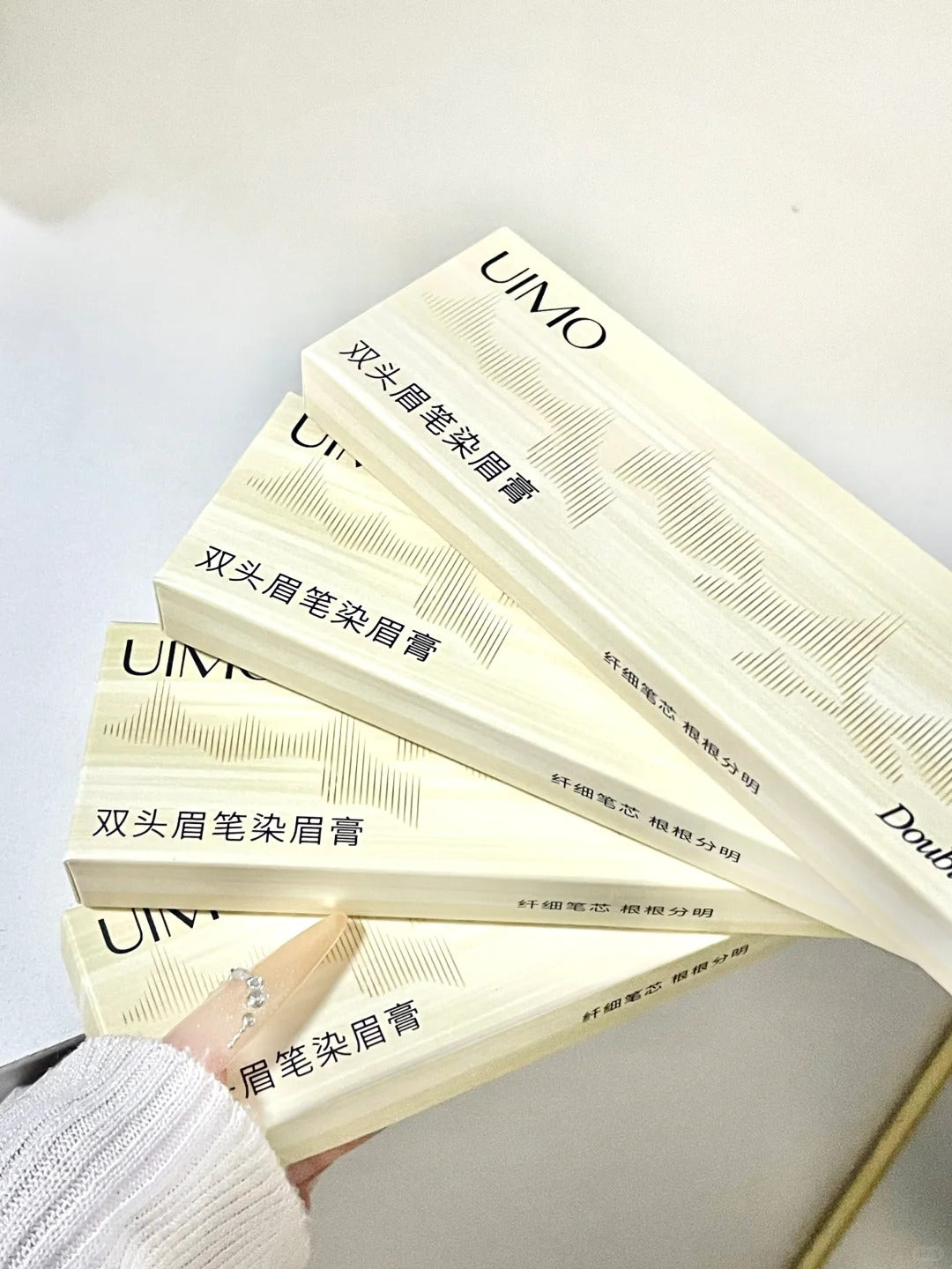 UIMO Double-Ended Eyebrow Pencil & Tint 280mg*2+500mg UIMO双头眉笔染眉膏