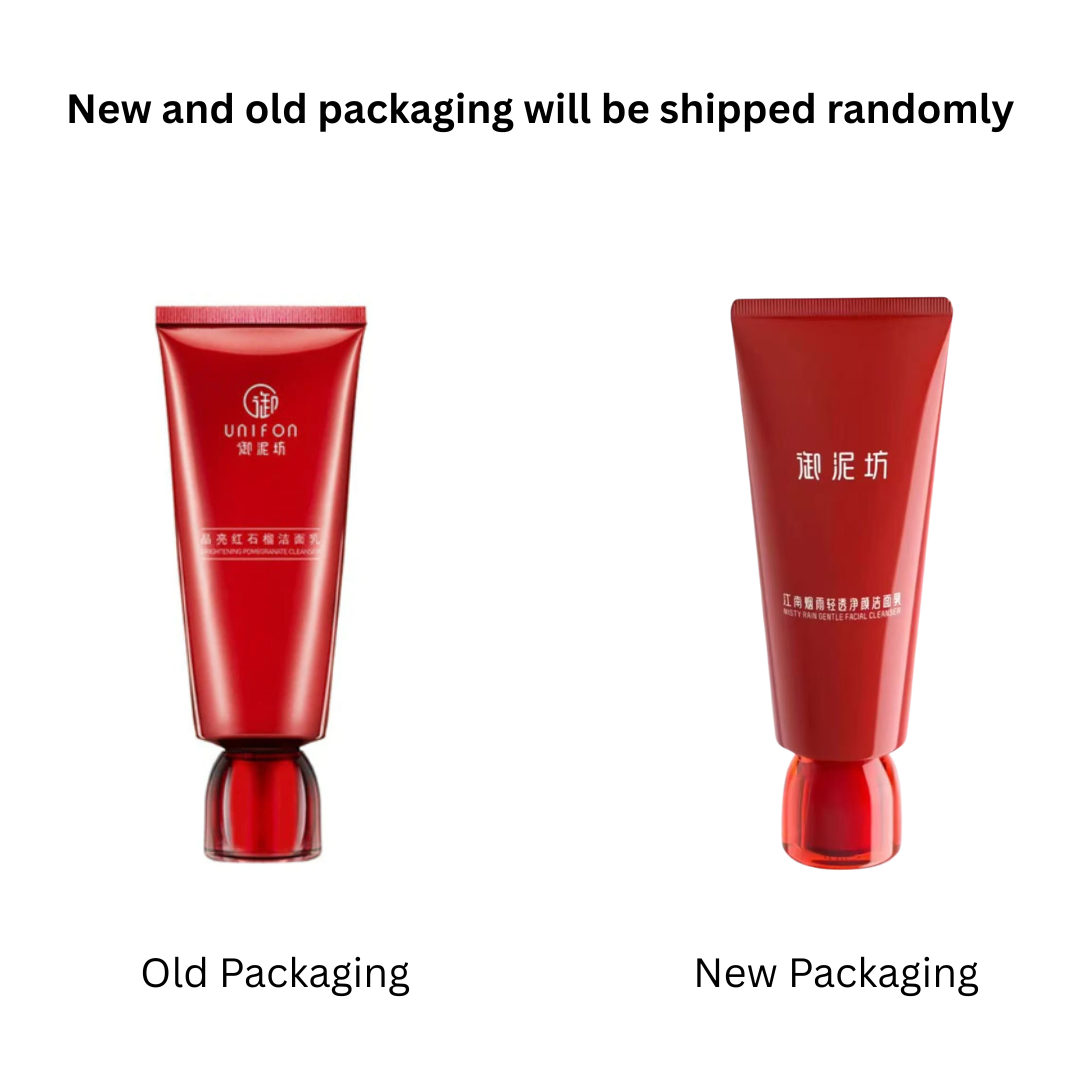 UNIFON  Red Pomegranate Brighten Mild Facial Cleanser 御泥坊晶亮红石榴洁面乳 100g