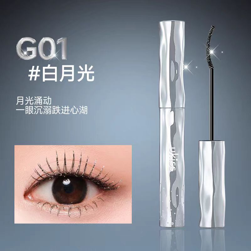 Ukiss Diamond Crescent Moon Peralescent Mascara 4g 悠珂思碎钻弯月雪睫棒
