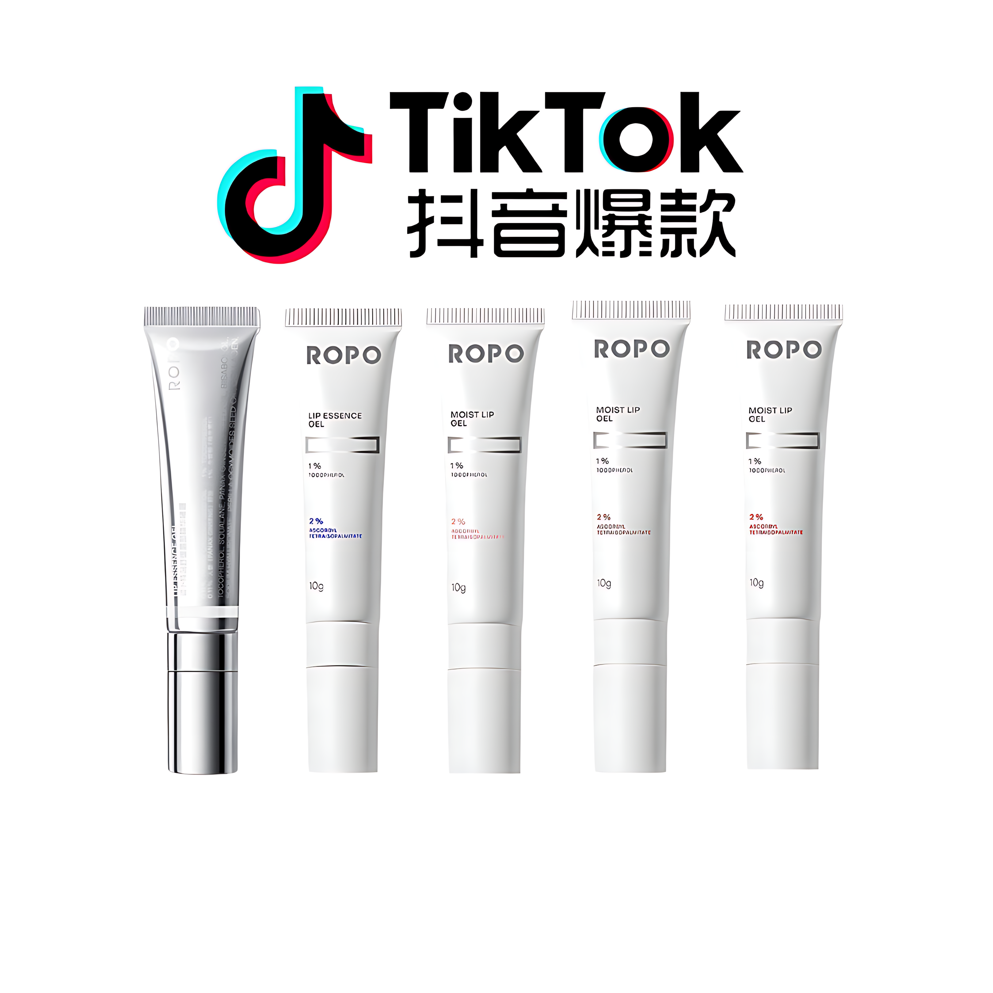 Tiktok/Douyin Hot ROPO Hydrating and Moisturizing Lip Gel 10g【Tiktok抖音爆款】诺卜水感盈润唇部啫喱