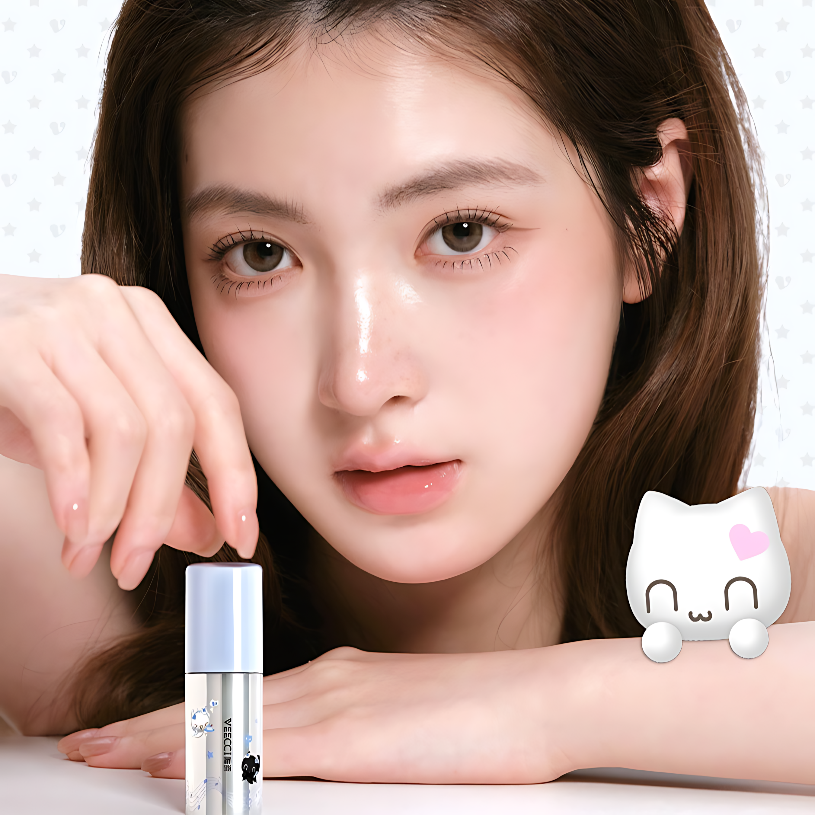 VEECCI × Note Pudding Light-Gloss Hydrating Lip Gloss 5g 唯资×音符布丁联名光膜沁透唇蜜