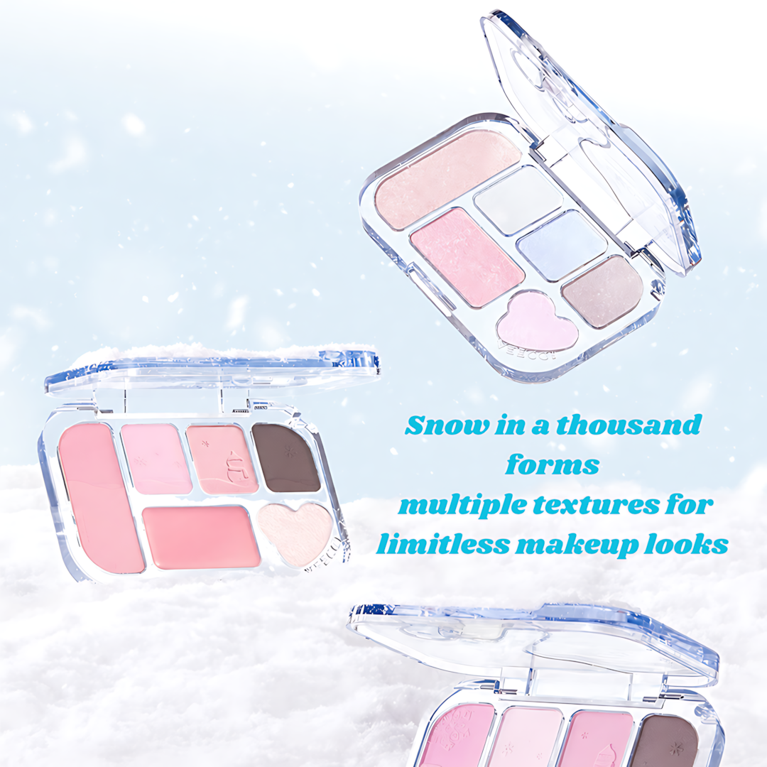VEECCI Snowflake Series 6-Color Eyeshadow Palette 7g/8g 唯资六色眼影雪花系列