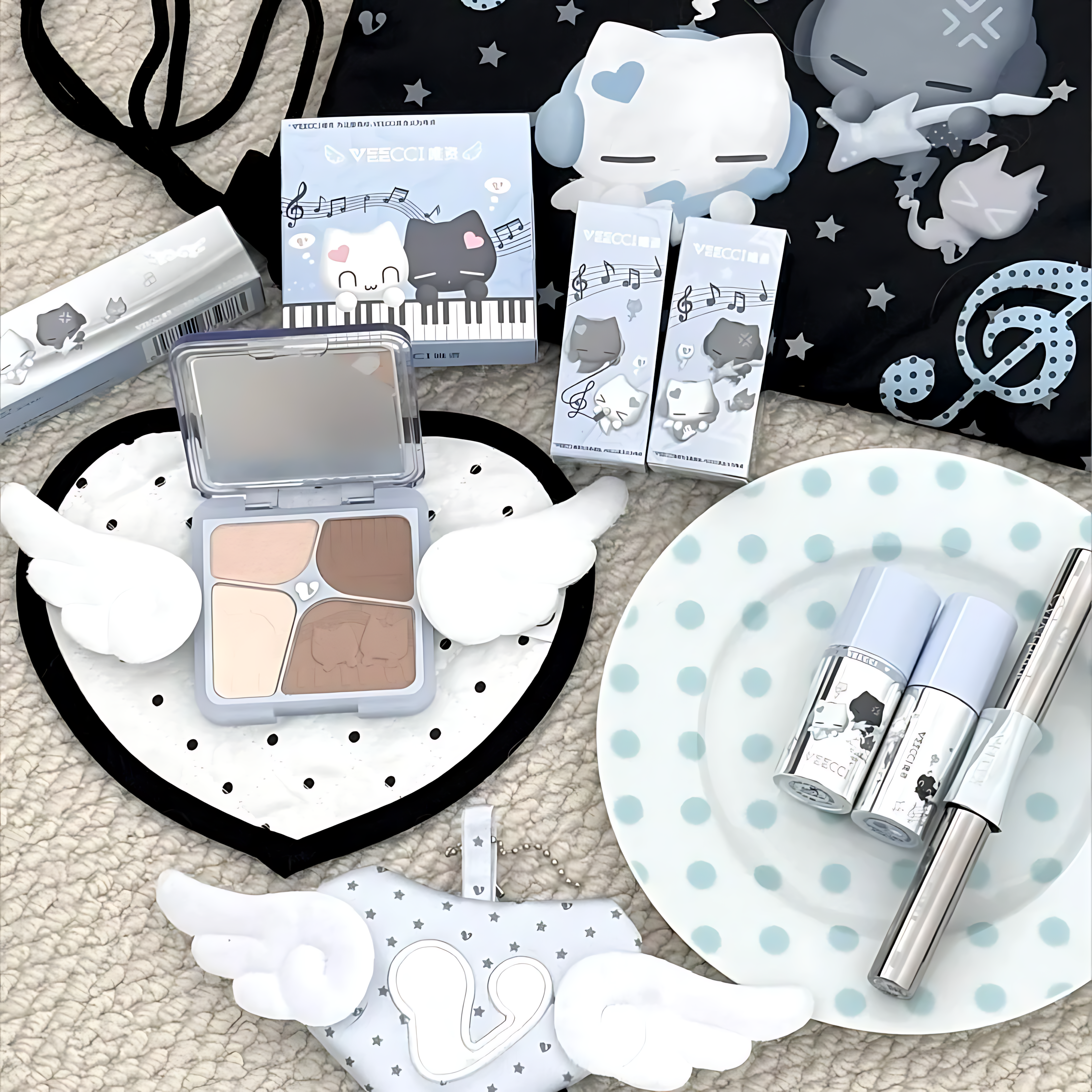 VEECCI × Note Pudding Velvet Multi-Use Lip & Cheek Stick 4.1g 唯资×音符布丁丝绒唇颊多用棒