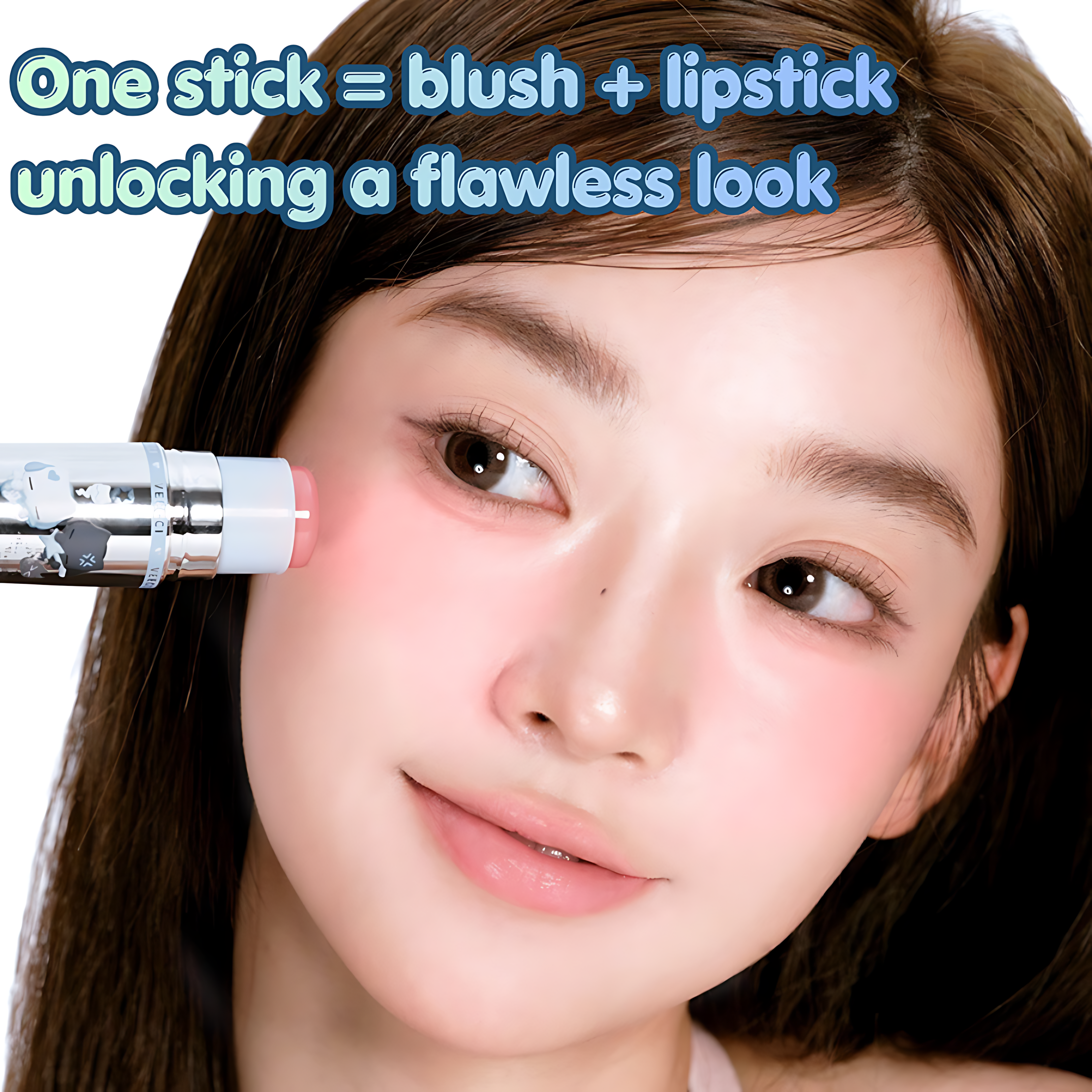 VEECCI × Note Pudding Velvet Multi-Use Lip & Cheek Stick 4.1g 唯资×音符布丁丝绒唇颊多用棒