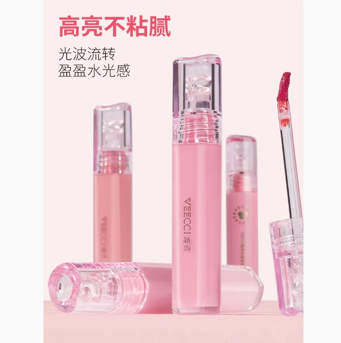 VEECCI Aqua Wave Water Lip Glaze 2.5g 唯资水漾波光水唇釉