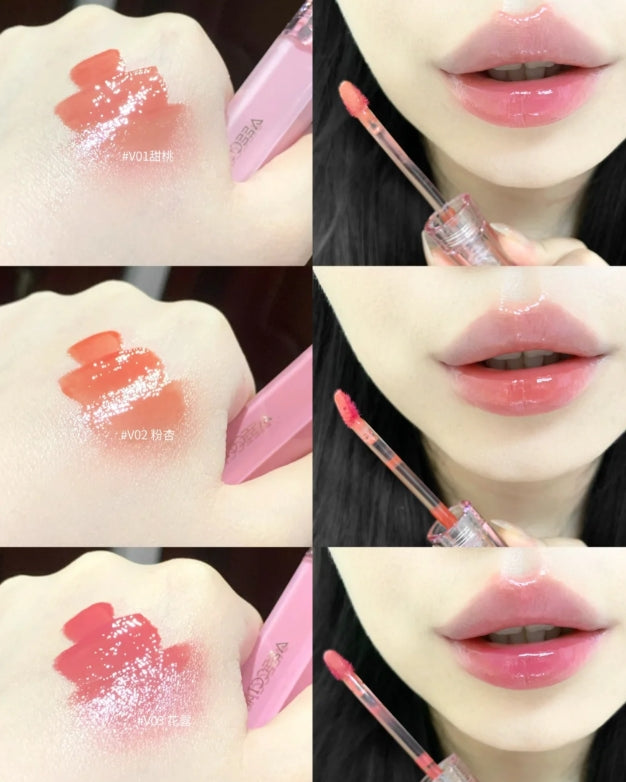 VEECCI Aqua Wave Water Lip Glaze 2.5g 唯资水漾波光水唇釉