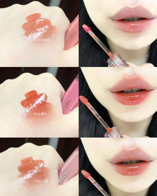 VEECCI Aqua Wave Water Lip Glaze 2.5g 唯资水漾波光水唇釉