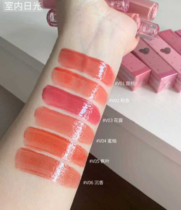 VEECCI Aqua Wave Water Lip Glaze 2.5g 唯资水漾波光水唇釉