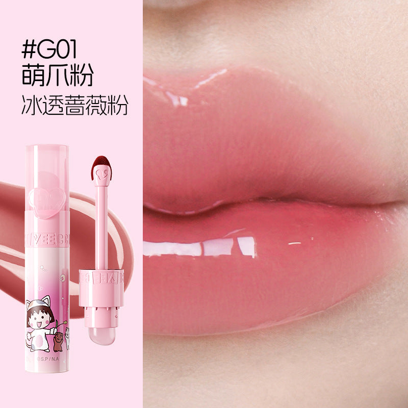 VEECCI X Chibi Maruko-chan Love Series Water Lip Gloss 2.5g 唯资樱桃小丸子宠爱系列水唇釉
