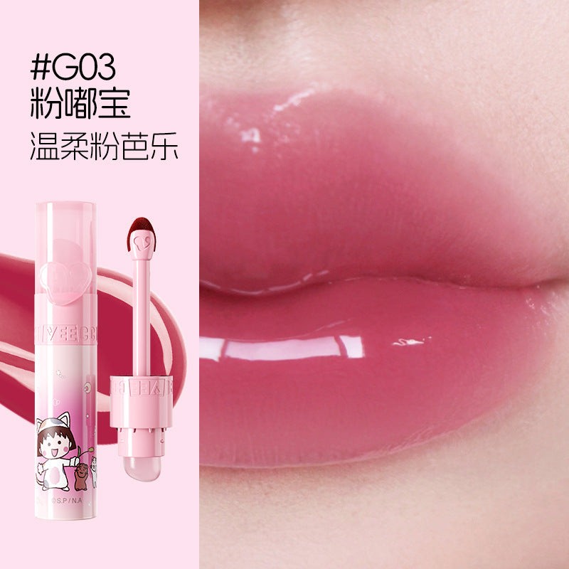 VEECCI X Chibi Maruko-chan Love Series Water Lip Gloss 2.5g 唯资樱桃小丸子宠爱系列水唇釉