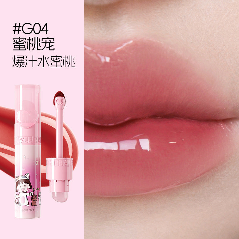 VEECCI X Chibi Maruko-chan Love Series Water Lip Gloss 2.5g 唯资樱桃小丸子宠爱系列水唇釉