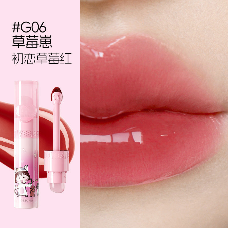 VEECCI X Chibi Maruko-chan Love Series Water Lip Gloss 2.5g 唯资樱桃小丸子宠爱系列水唇釉