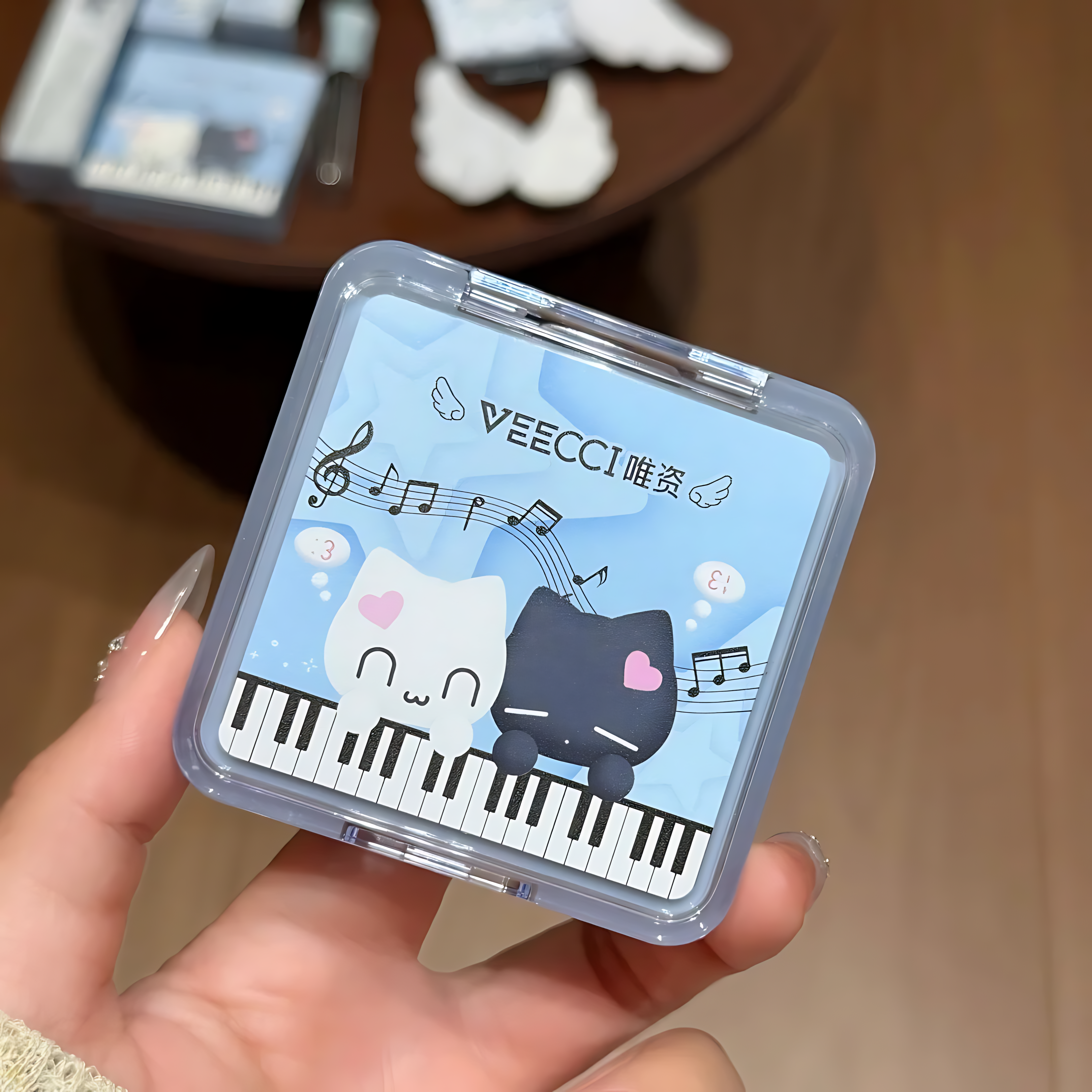 VEECCI × Note Pudding Effortless Highlight & Contour Palette 8.6g 唯资×音符布丁自在易绘高光修容盘