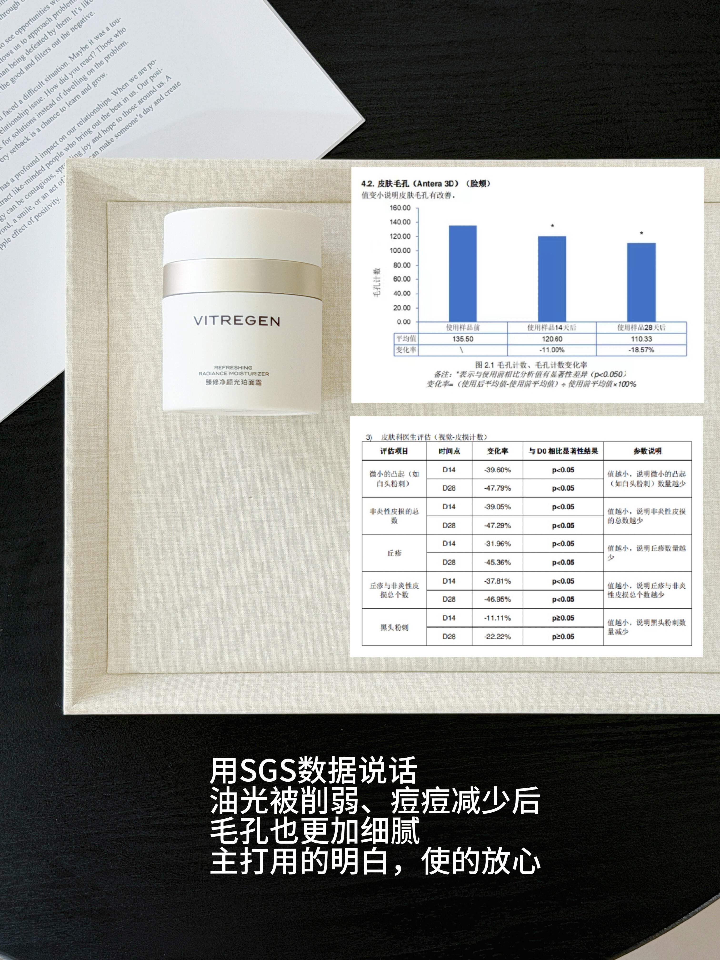 VITREGEN Refreshing Radiance Moisturizer 50ml 维缇芮生臻修净颜光珀面霜