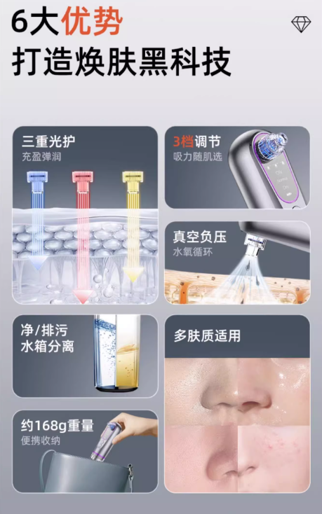 VLVEE Pore Blackhead Suction Device VLVEE小气泡吸黑头仪