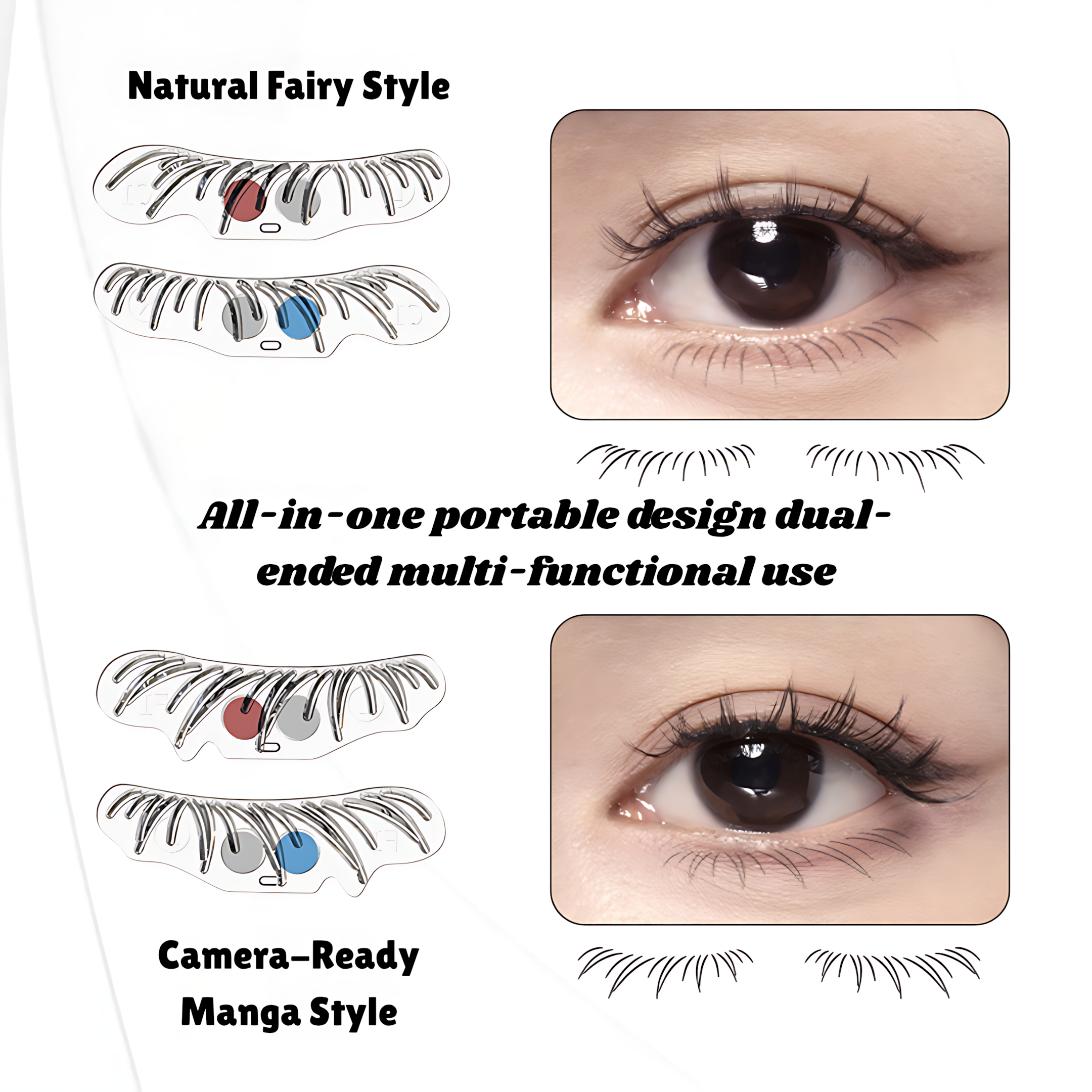 WOSADO Lower Lash Stamp Eyeliner Pen Set 5ml+0.5ml 悦瞳下睫毛印章眼线笔