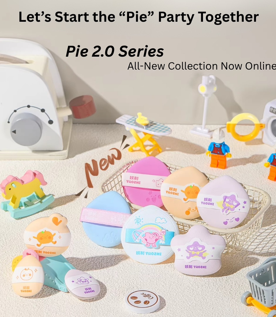 YAOZHI Pie 2.0 Series Makeup Puff 3pcs 妖制派2.0系列粉扑